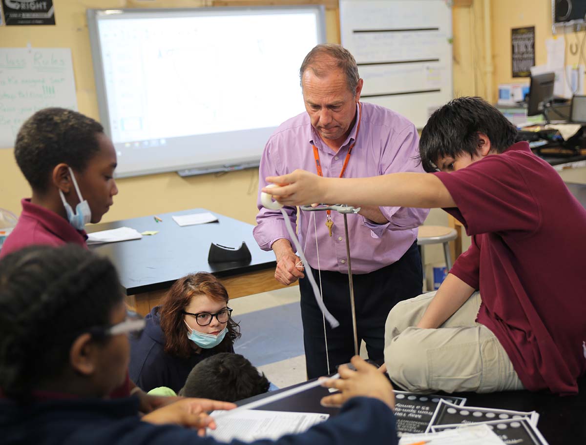 Horizon Science Academy Dayton Downtown Teacher smiling.