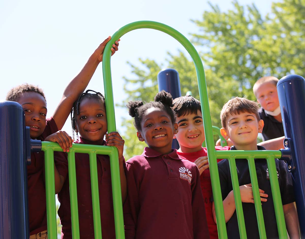 HSA Dayton Downtown Students in a science fair.